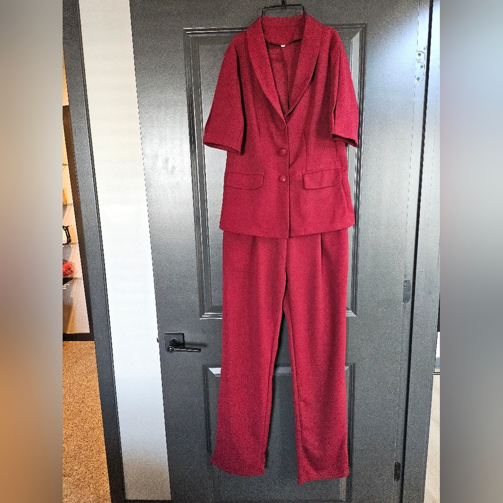 Burgundy Pant Set